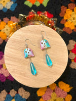 Pastel Rainbow Ghost Earrings