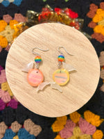 Trick or Treat Candy Circle Earrings