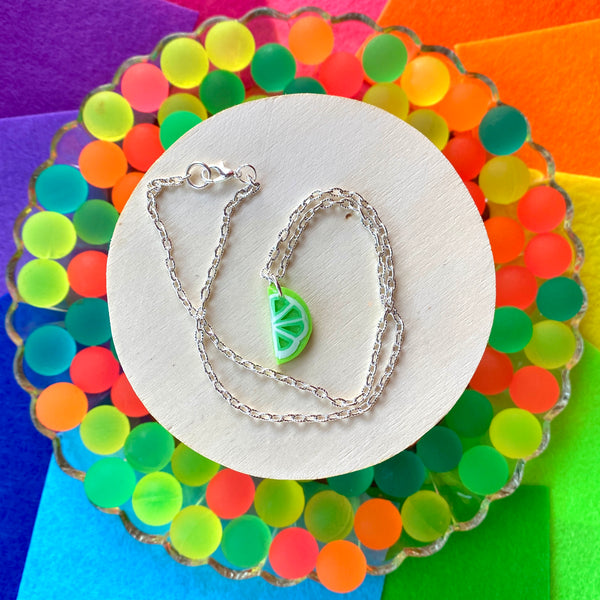 Neon Lime Necklace